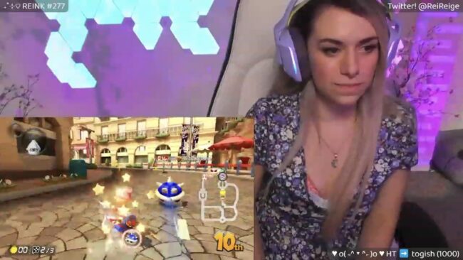 Reige Zooms Her Way Through Mario Kart