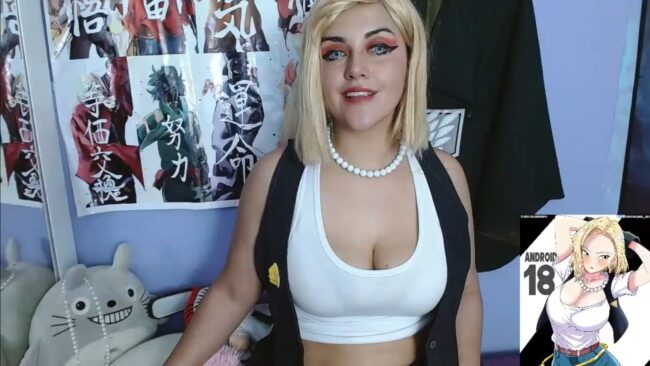 Cristin_blue's Sexy Android 18 Cosplay