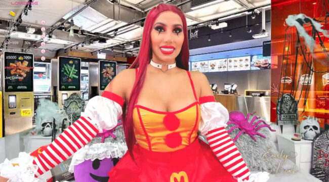 Emilyleah_ Offers Up Happy Meals As Ronald McDonald