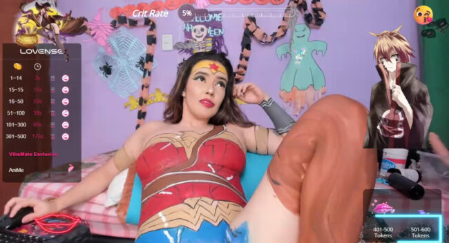 Madeline_Fx30_ Uses Body Paint To Turn Herself Into Wonder Woman