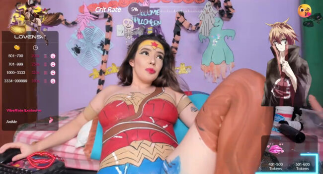 Madeline_Fx30_ Uses Body Paint To Turn Herself Into Wonder Woman