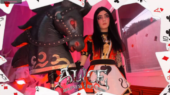 Kittyhell_ Takes Her Alice Cosplay Into Wonderland