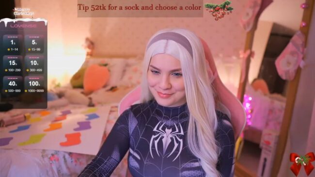 Angelytaxx Swings Into Her Black Spidey Suit