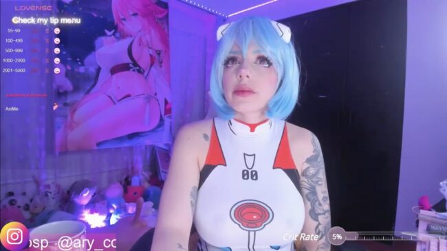Little_ary Transforms Into Rei Ayanami