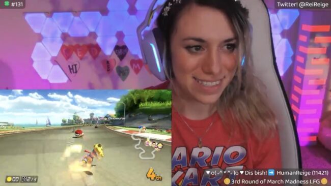 Reige Zooms In Mario Kart