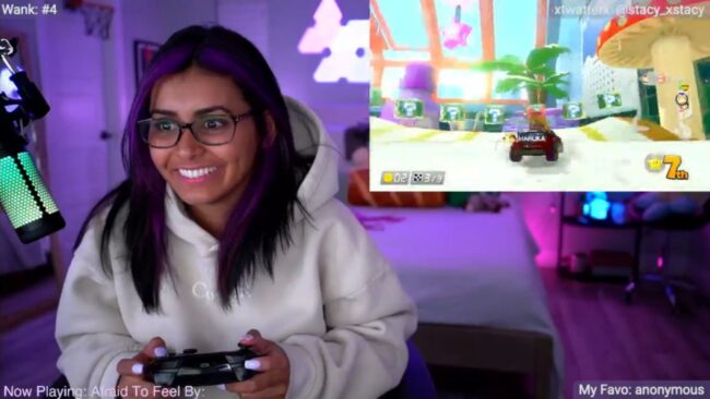 Stacy_x3 Cruises Through Mario Kart