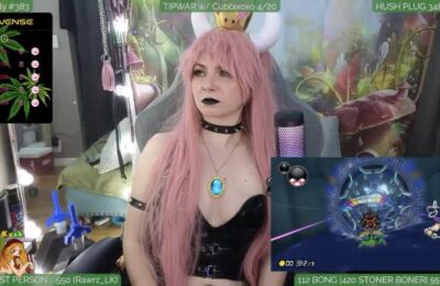 LilyKush's Bowsette Is Trying To Win In Mario Kart