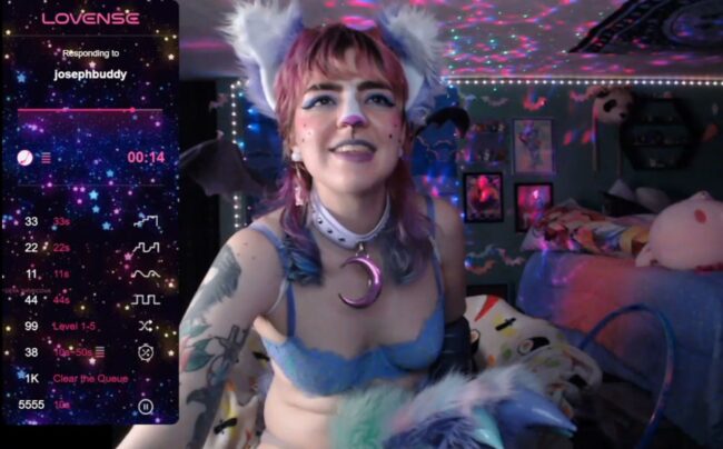 Nerdy_Chan Hula Hoops For Charity As Cute Lilac Hell Hound Sona 