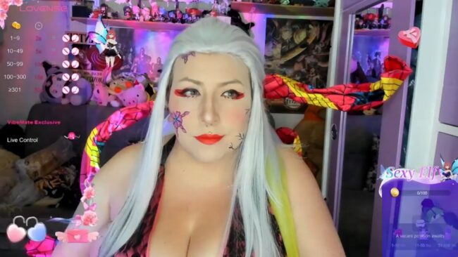 Canndy_hott Lets Out Her Inner Demon With A Daki Cosplay Show