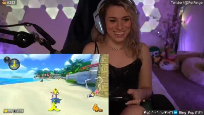 Reige Picks Up The Right Power-Ups In Mario Kart