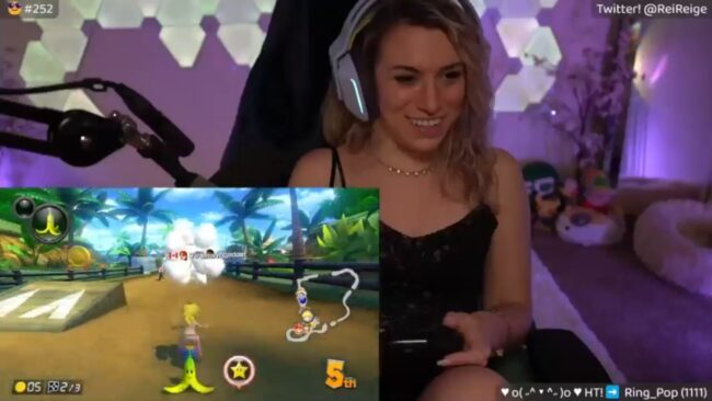 Reige Picks Up The Right Power-Ups In Mario Kart