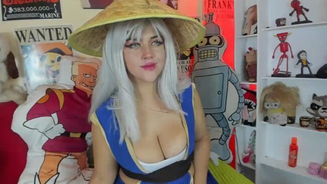 Cristin_blue Looks Ready To Fight As Raiden