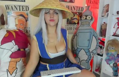 Cristin_blue Looks Ready To Fight As Raiden