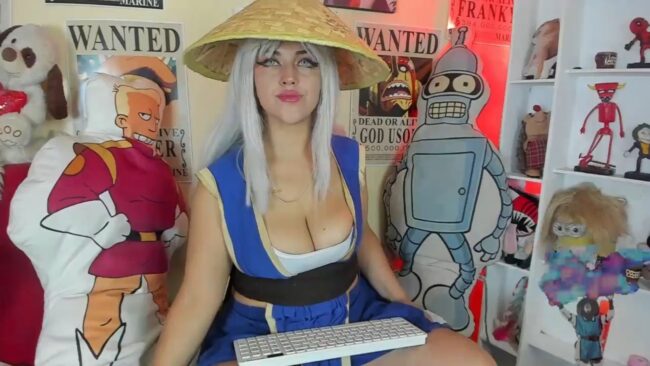 Cristin_blue Looks Ready To Fight As Raiden