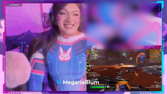 Megaria_Blum Plays Fortnite As D.Va