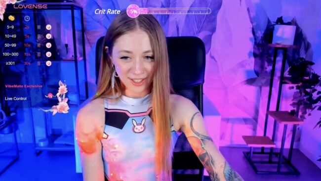 Nicoleheel Puts On Her D.Va Suit