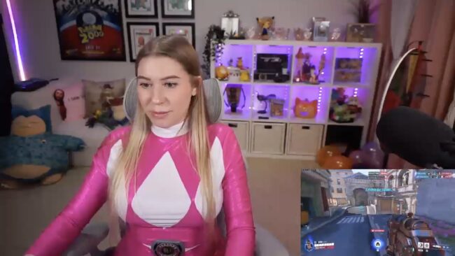 Pink Power Ranger KaileyKetchum Plays Overwatch