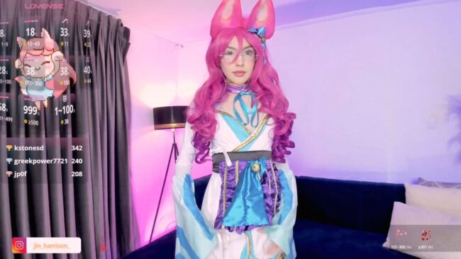 Jin_harrison's Delightfully Colorful Spirit Blossom Ahri Show