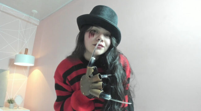 An Elm Street Slasher Starring Zara__sweet As Freddy Krueger