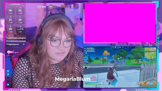 A Fortnite Session With Megaria_Blum