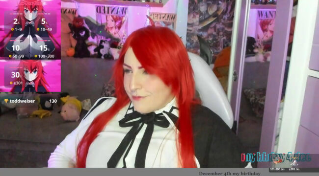 Canndy_New's Stunning Rias Gremory Cosplay Show