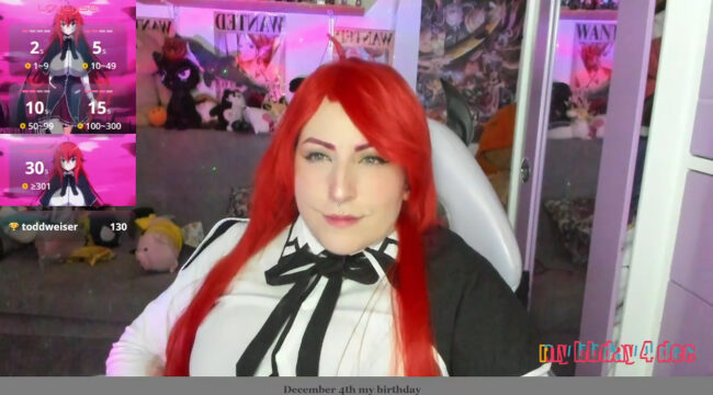 Canndy_New's Stunning Rias Gremory Cosplay Show