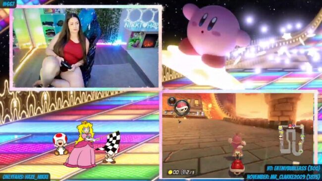 Nikki_Haze Powers Up In Mario Kart