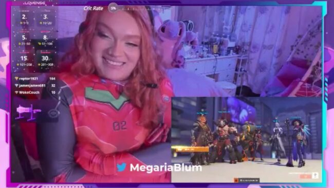 Megaria_Blum Blasts Enemies In Overwatch As Asuka Langley Soryu