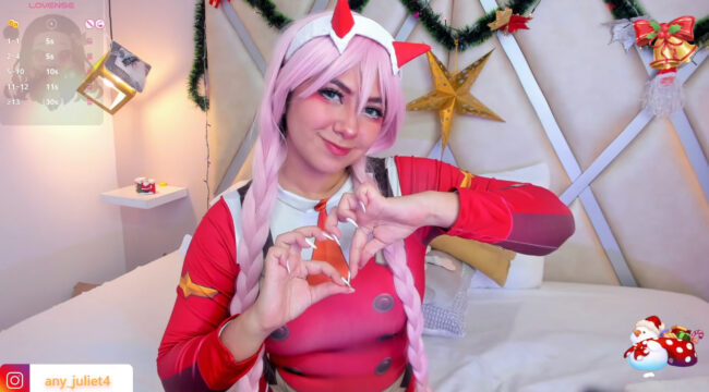 Anylewis Shows Off Her Cute And Colorful Zero Two Cosplay