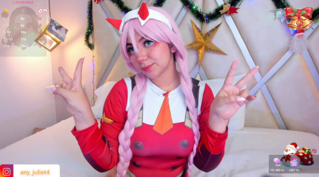 Anylewis Shows Off Her Cute And Colorful Zero Two Cosplay