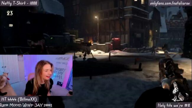 Natalia_Rae Fights Off A Horde Of Zombies