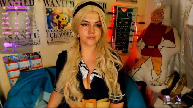 Cristin_blue Becomes A Very Stylish Babydoll