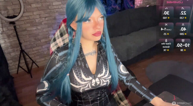 Eva-miller1 Swings Into Her Symbiote Suit