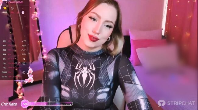 Jenny_Luvv Swings Into Her Symbiote Suit