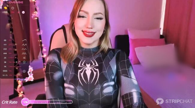 Jenny_Luvv Swings Into Her Symbiote Suit