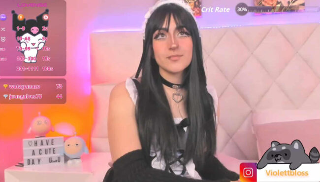 Violettbloss Is Maid To Look Cute