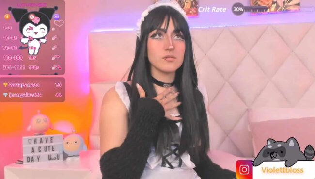 Violettbloss Is Maid To Look Cute