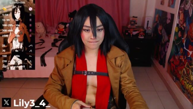 Lily34_ Joins The Survey Corps As Mikasa Ackerman