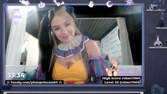 All PlutoPrincess Is Doing At MFC Social Is Clowning Around