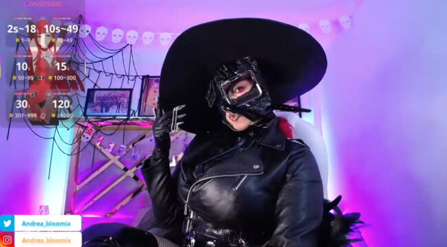 Andrea_bloomix Goes Gaga For Halloween