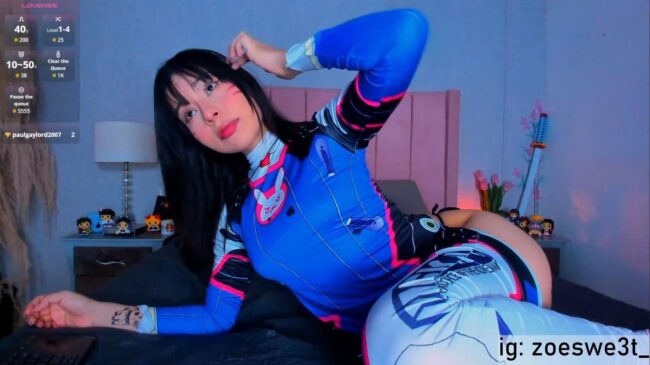 Zoemiller32 Cosplays To Win As D.Va