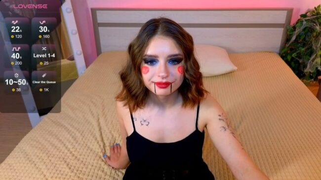 _Amelia_shine_ Is Here To Play A Game As Billy The Puppet