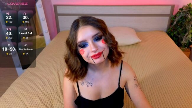 _Amelia_shine_ Is Here To Play A Game As Billy The Puppet