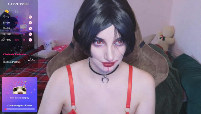 Fluffy_muffin3 Shows Off Her Vampiric Side