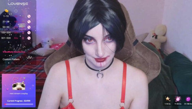 Fluffy_muffin3 Shows Off Her Vampiric Side