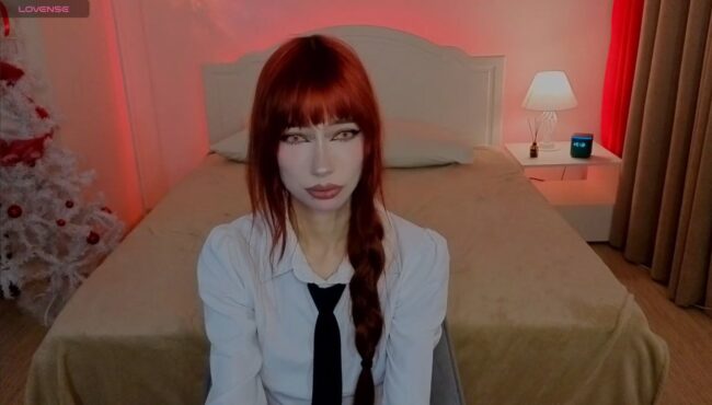 Redrubymeow's Stunning Makima Cosplay