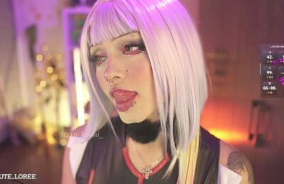 Pinkloly69 Goes Cyberpunk With Her Lucy Cosplay