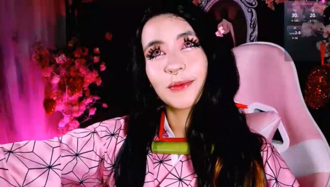 The_Kitty_Roxy Serves Up A Cute Nezuko Cosplay