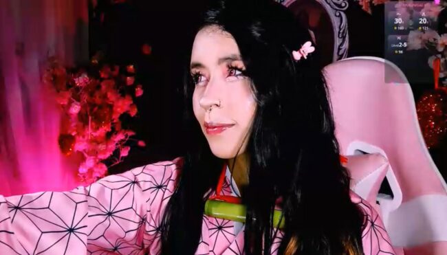The_Kitty_Roxy Serves Up A Cute Nezuko Cosplay