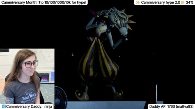 TheSharkQueen Tries Not To Scare Herself In FNAF